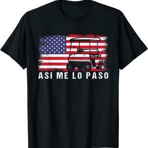 Cool Golfer This Is How We Roll American Flag 4th of July T-Shirt