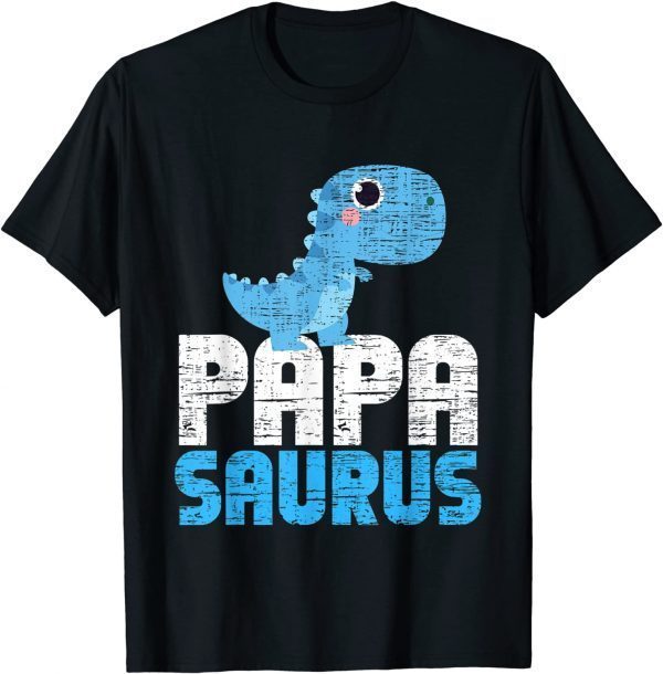 Daddy Papasaurus Family Father's Day Dinosaur 2022 T-Shirt