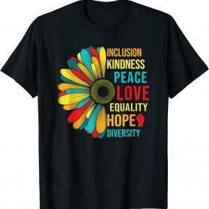 Daisy Peace Love Equality Diversity Human Rights LGBT Pride 2022 Shirt