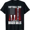 Definition Softball Dad Like Baseball Dad But With Bigger Balls 2022 Shirt
