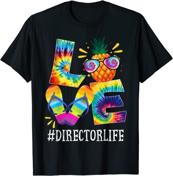 Director Love Pineapple Summer Off duty Tie Dye T-Shirt