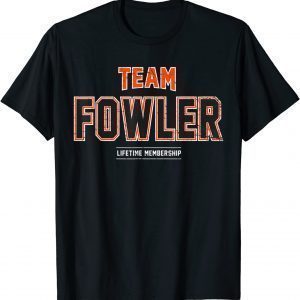 Distressed Team Fowler Proud Family Last Name Surname 2022 Shirt