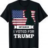 Don't Blame Me I Voted For Trump Distressed Vintage Flag 2022 Shirt