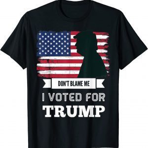 Don't Blame Me I Voted For Trump Distressed Vintage Flag 2022 Shirt