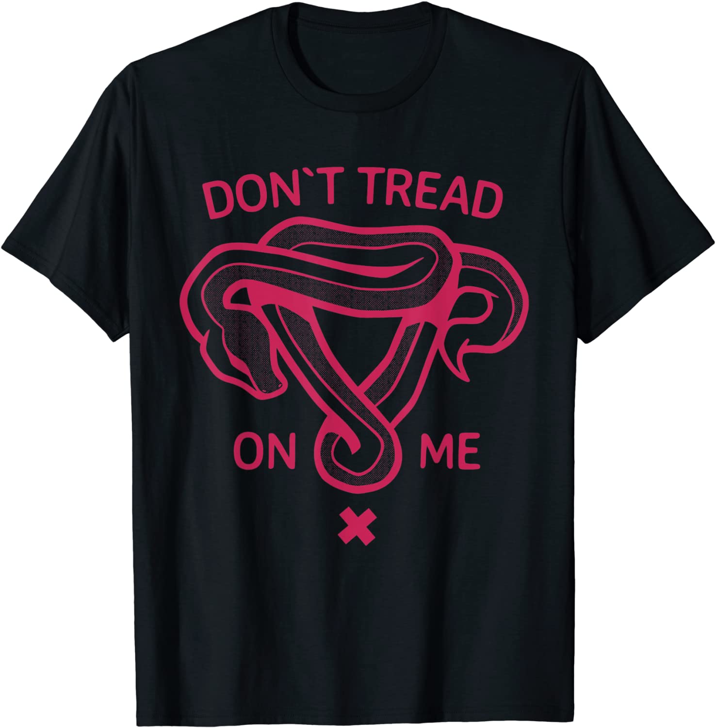 Don't Tread On my uterus Pro choice Feminist pink snake 2022 Shirt