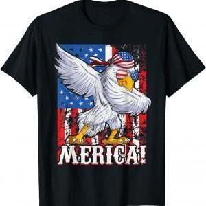 Eagle Dabbing American Mullet Merica Ultra Maga 4th Of July Classic Shirt