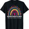 End The Stigma Mental Health Matters Rainbow Boho 2022 Shirt