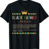 Fathers Day Black African American Father Definition Graphic Classic Shirt