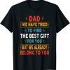 Fathers Day Dad From Daughter Son Wife For Daddy 2022 Shirt