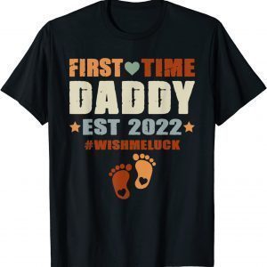 Fathers Day For Dad First Time Daddy New Dad Est 2022 Limited Shirt