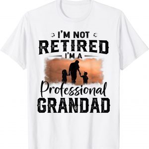 Fathers Day I'm Not Retired I'm Professional Grandad 2022 Shirt