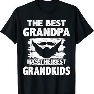 Fathers Day Tee For Papa - Best Grandpa Has Best Grandkids 2022 Shirt