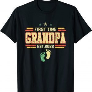 First time grandpa 2022 for grandfather For Father's Day 2022 T-Shirt
