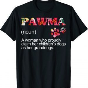 Floral Pawma Grandogs Grandma Dog Mothers Day Classic Shirt