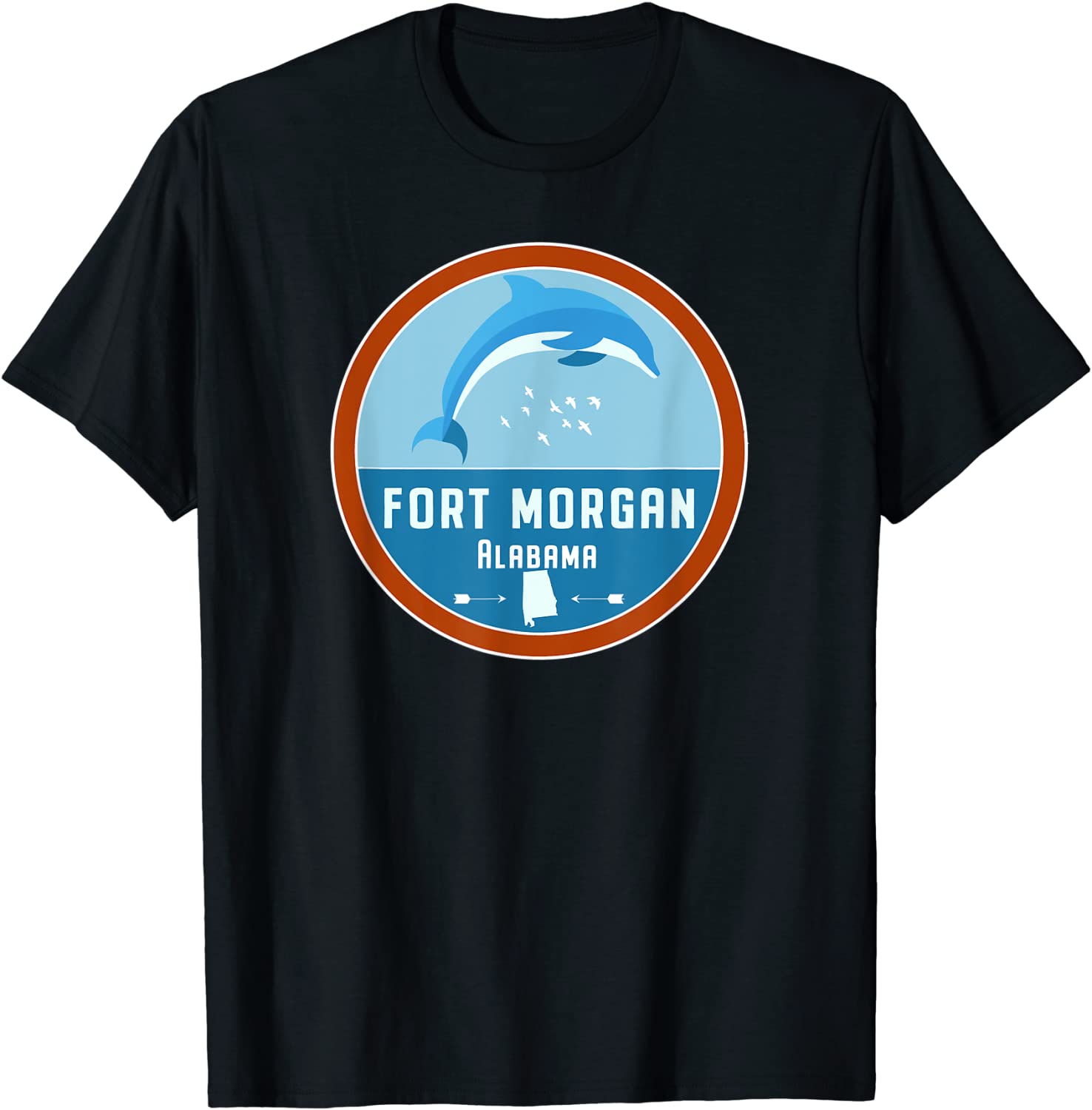 Fort Morgan Alabama Beach Dolphin AL Vacation 2022 Shirt