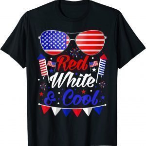 Fourth of July 4th July Kids Red White and Blue Patriotic T-Shirt