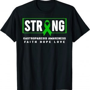 Gastroparesis Strong - Green Ribbon, Gastroparesis Awareness 2022 Shirt