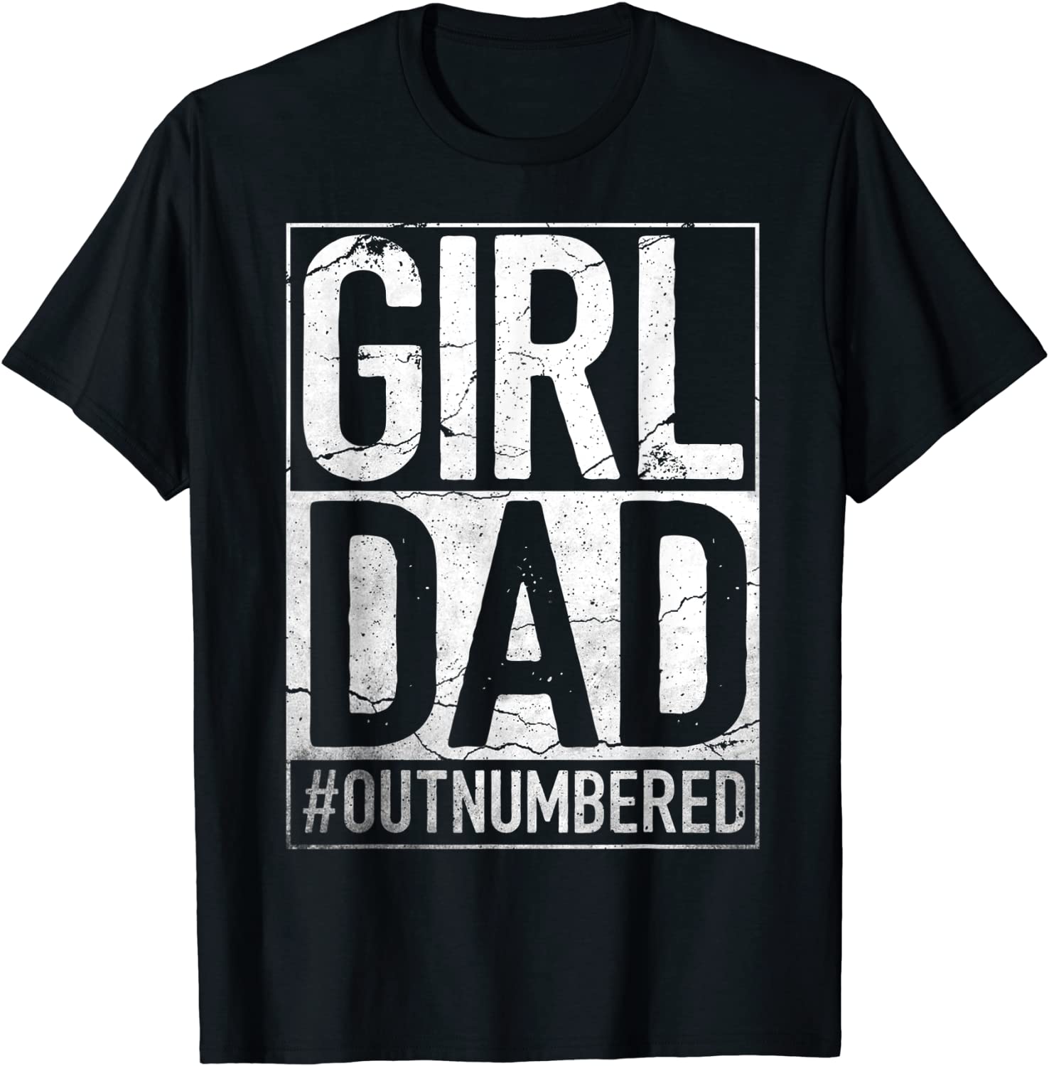 Girl Dad Outnumbered - Fathers Day from Wife Daughter 2022 Shirt - Teeducks