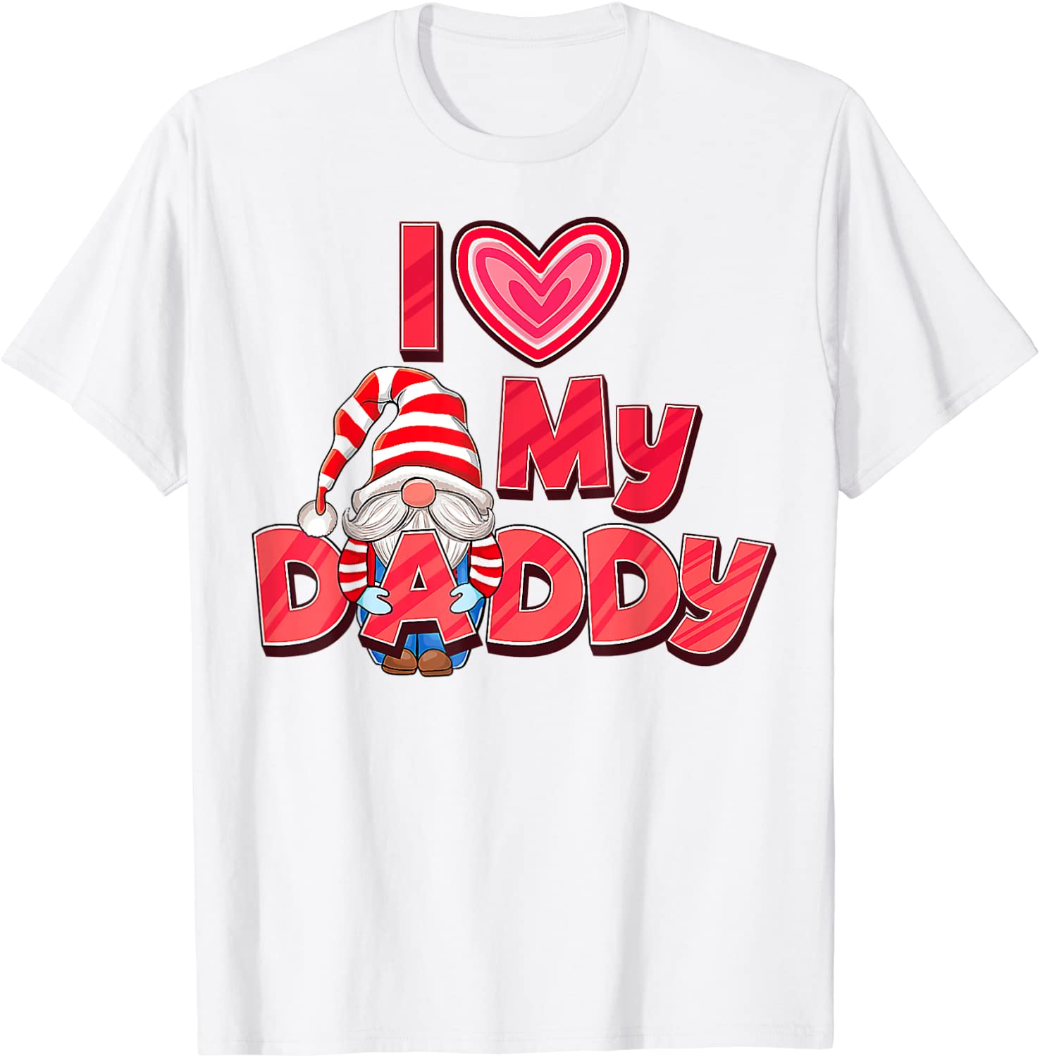 Gnome Dad USA Flag Pattern Fathers Day Classic Shirt