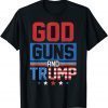 God Guns Trump Freedom USA Flag 2022 Shirt