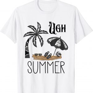 Goth Summer Aesthetic Skull Beach Palm Gothic Occult Classic Shirt