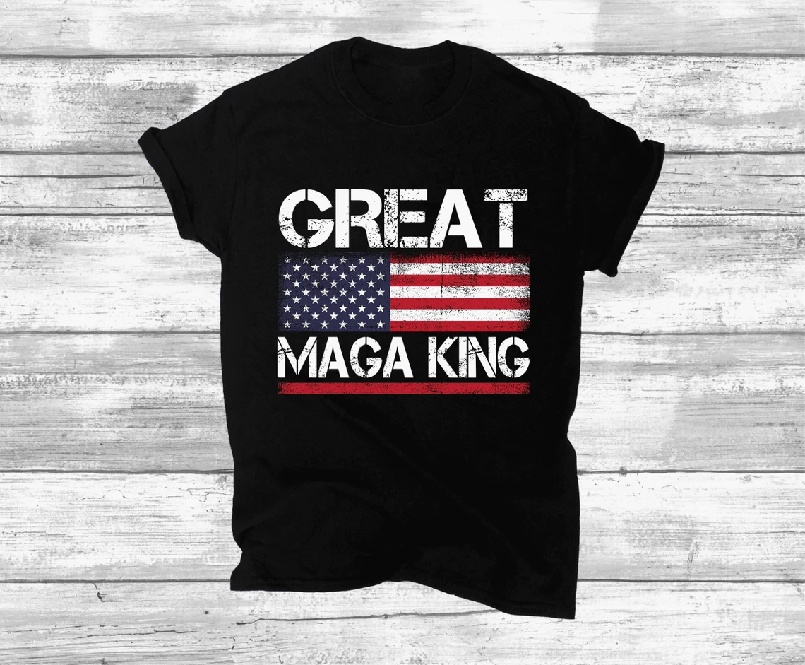 Great Maga King US America Flag Shirt