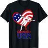 Gymnastics USA Support the Team US Flag 4th of July 2022 Shirt