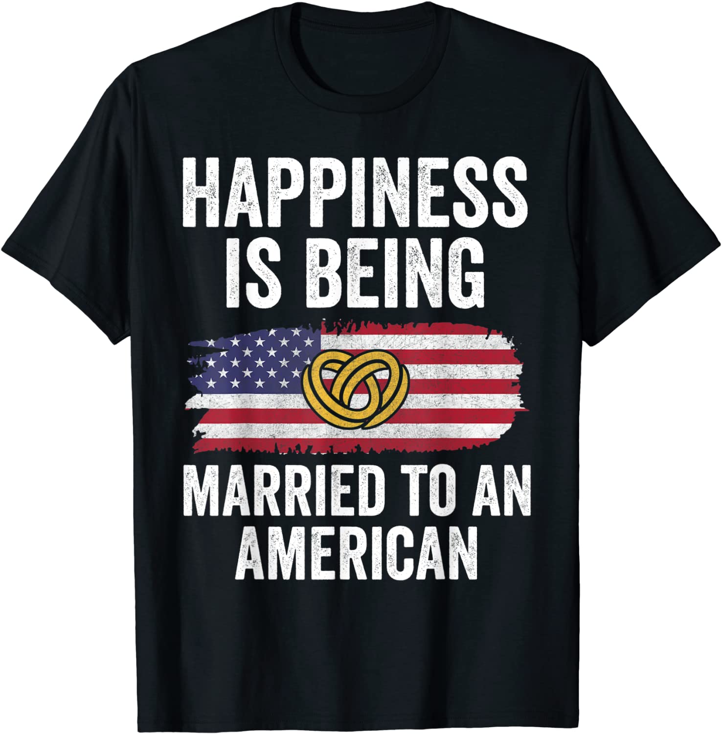 Happiness Is Being Married To American Couple Matching 2022 Shirt