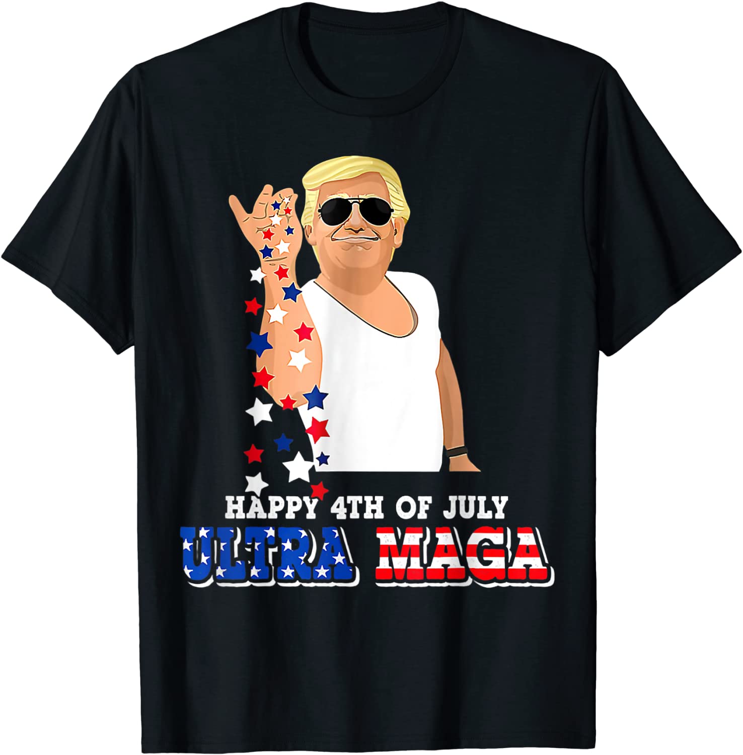 Happy 4th Of July, Ultra Maga Trump Great Maga 2022 Shirt
