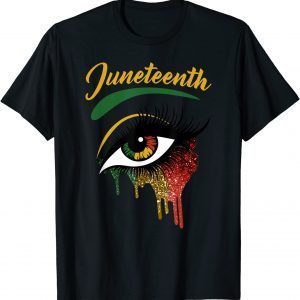 Happy Juneteenth 1865 Bright Eyes Melanin Retro Black Pride Classic Shirt
