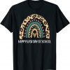 Happy Last Day of School Teacher Leopard Rainbow Girls 2022 Shirt