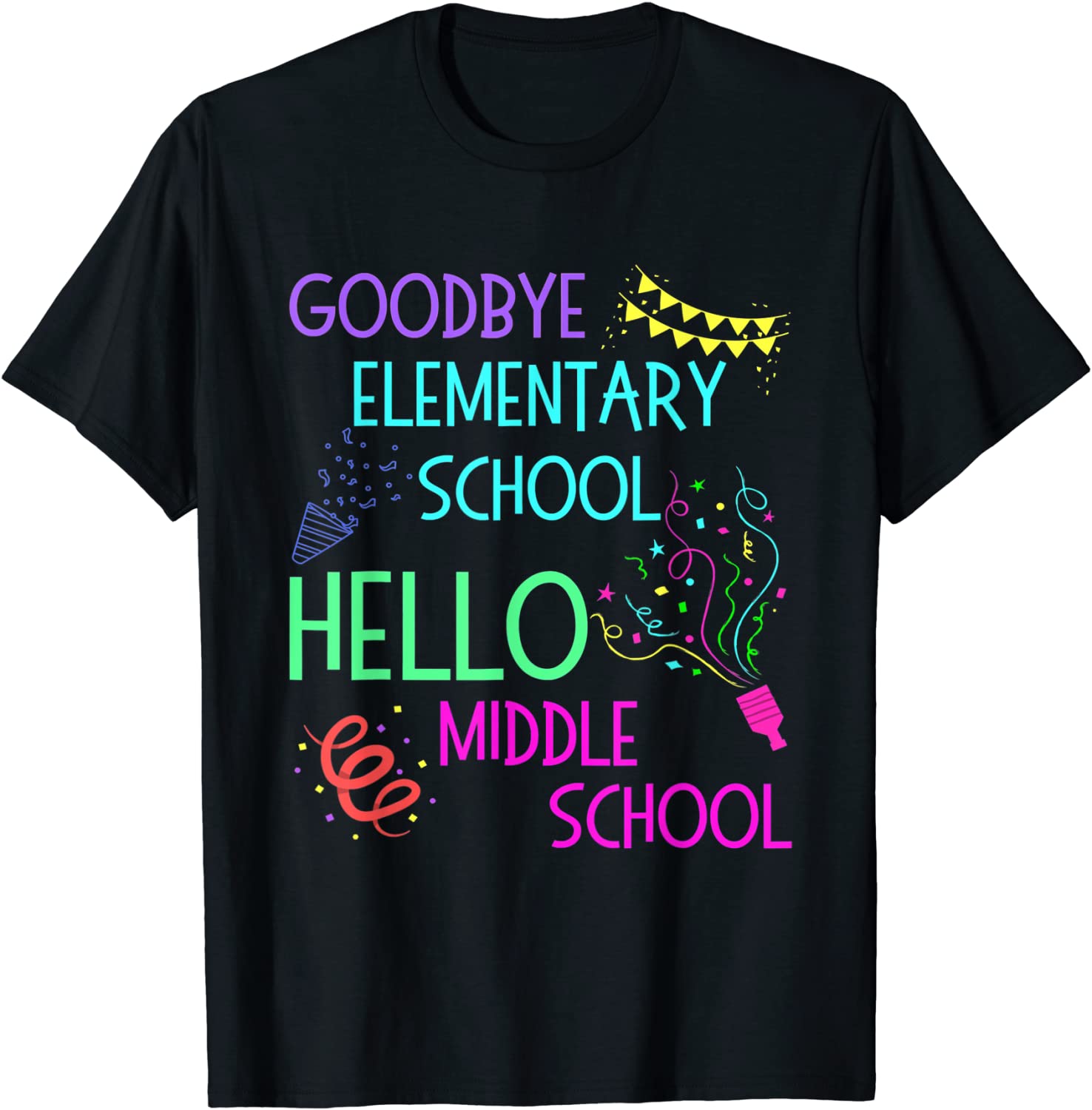Hello Middle School Graduation Elementary School 2022 Shirt