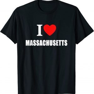 I Love Massachusetts 2022 Shirt