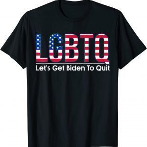I Support LGBTQ Pro Trump 2024 Let's Get Biden To Quit 2022 Shirt