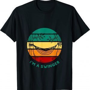 I'm a Swinger Hammock Camping Backpacking Vintage Sunset 2022 Shirt