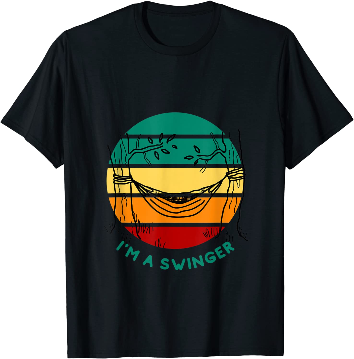I'm a Swinger Hammock Camping Backpacking Vintage Sunset 2022 Shirt