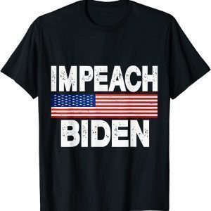Impeach Joe Biden USA Flag Classic Shirt