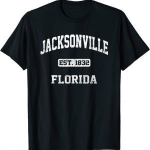 Jacksonville Florida FL vintage state Athletic style 2022 Shirt