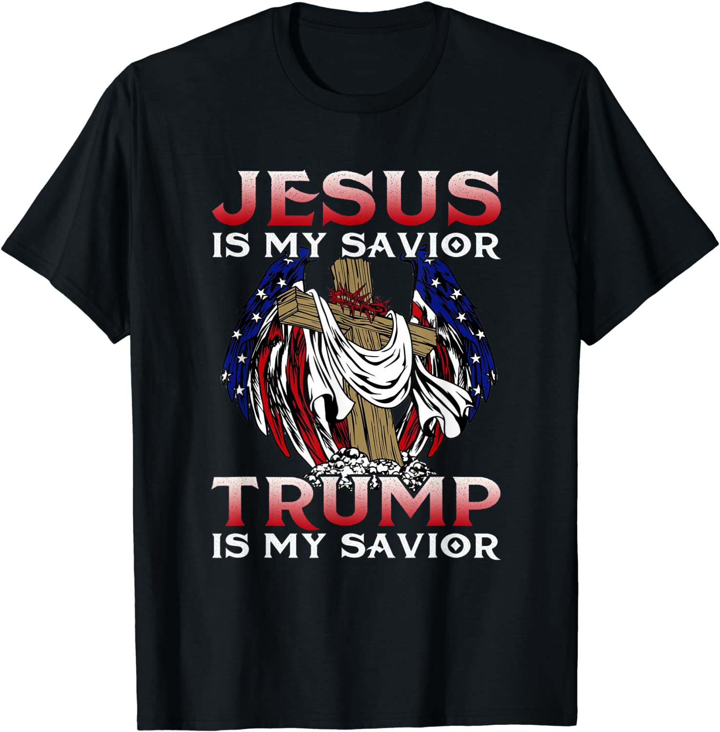 Jesus Is My Savior Trump Is My Savior President USA Flag 2022 Shirt