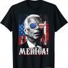Joe Biden American Flag Merica 4th Of July 2022 T-Shirt