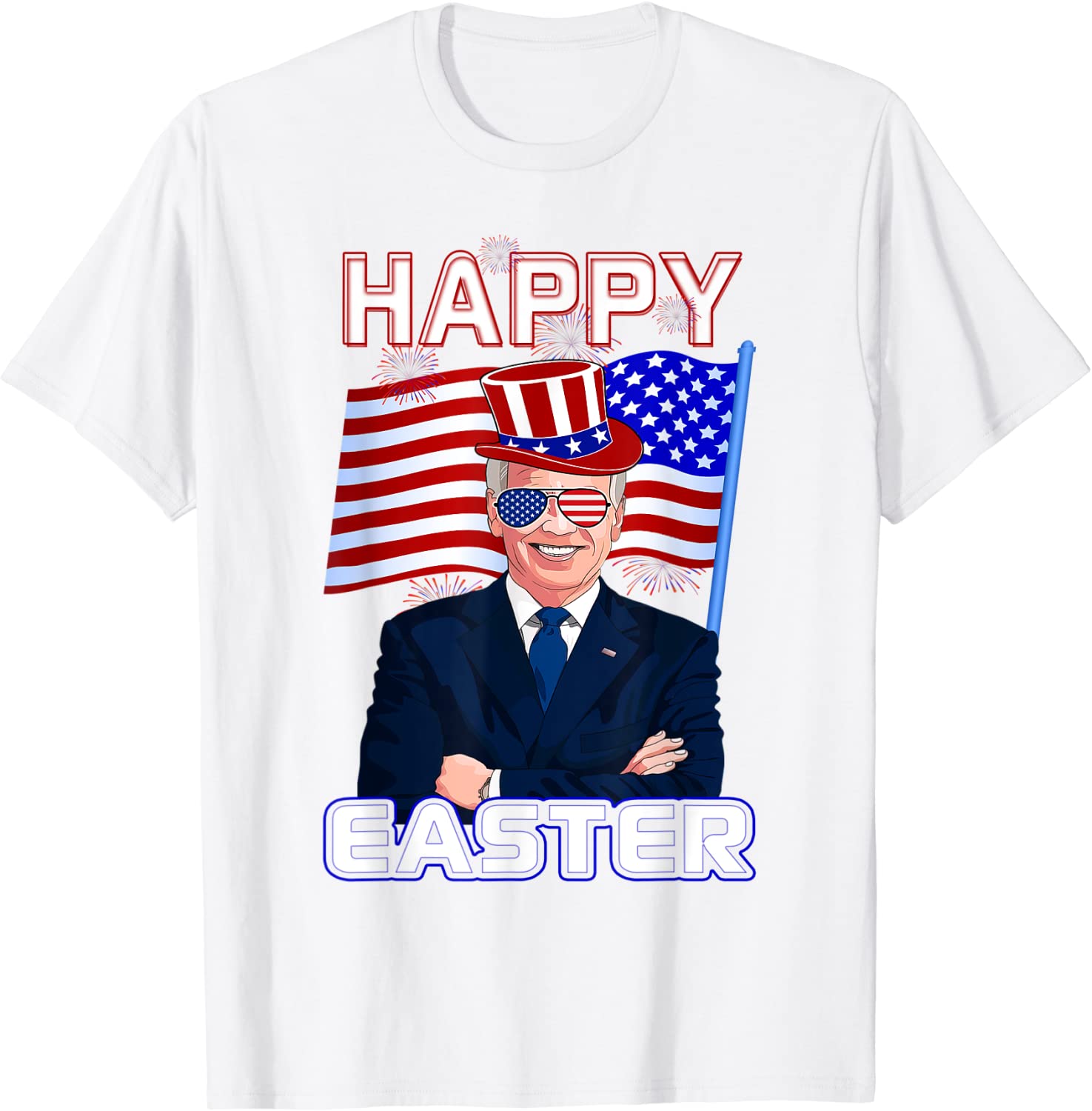 Joe Biden Happy Easter 4th of July Independence Day 2022 Shirt
