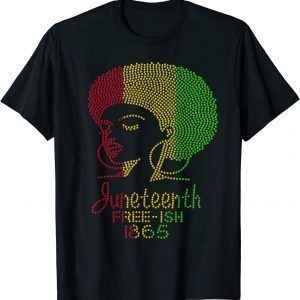 Juneteenth Celebrate 1865 Freedom Day Rhinestone Black Women T-Shirt