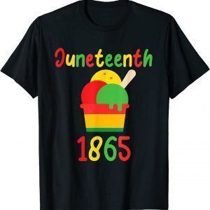 Juneteenth Celebrating Black Freedom Ice Cream Lover Classic Shirt