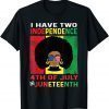 Juneteenth queen independence Black African 4th july T-Shirt