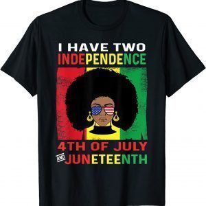 Juneteenth queen independence Black African 4th july T-Shirt