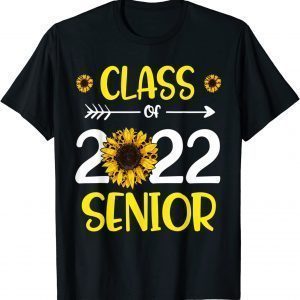 Leopard Sunflower Class Of 2022 Senior Graduation Graduate Classic Shirt