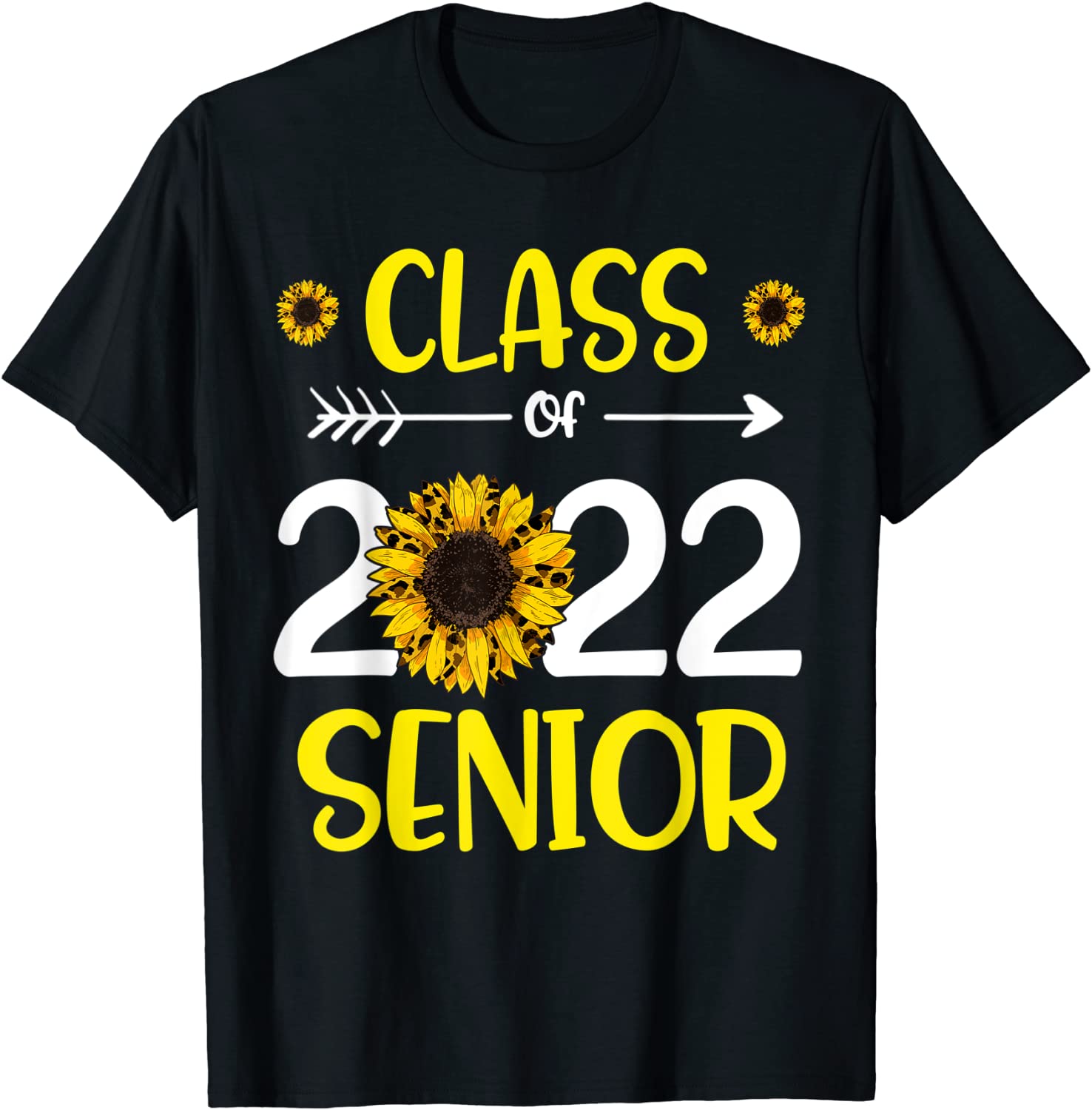 Leopard Sunflower Class Of 2022 Senior Graduation Graduate Classic Shirt