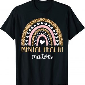 Mental Health Matters Boho Rainbow Awareness 2022 Shirt