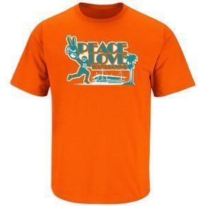 Peace, Love, Touchdowns Miami Football 2022 Shirt