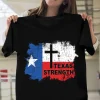 Pray for Uvalde Texas, Uvalde Texas Strong American Flag Cross Protest Classic Shirt